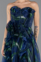 Long Navy Blue Prom Gown ABU5441