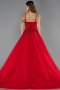 Long Red Chiffon Designer Evening Dress ABU5465