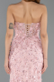 Long Powder Color Plus Size Engagement Dress ABU5467