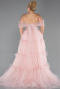 Long Powder Color Plus Size Haute Couture Dress ABU3621