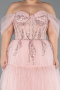 Long Powder Color Plus Size Haute Couture Dress ABU3621