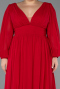 Long Red Chiffon Oversized Evening Dress ABU1988