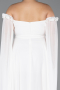 Long White Chiffon Plus Size Evening Dress ABU3464