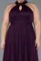 Purple Long Plus Size Evening Dress ABU3253