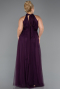 Purple Long Plus Size Evening Dress ABU3253