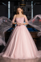 Long Powder Color Haute Couture Dress ABU5466
