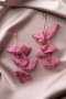 Rose Colored Earring UK575