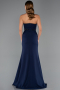 Long Navy Blue Evening Dress ABU5476