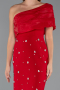 Midi Red Cocktail Dress ABK2337