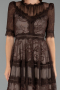 Brown Midi Dantelle Night Dress ABK1388