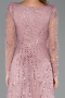 Midi Powder Color Beaded Cocktail Dress ABK2469