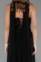 Long Black Chiffon Evening Dress ABU5486
