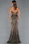 Olive Drab Long Scaly Mermaid Prom Dress ABU5112
