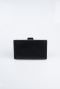 Black Patterned Night Bag SH859