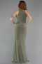 Olive Drab Long Evening Dress ABU5422