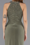Olive Drab Long Evening Dress ABU5422