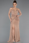 Long Onion Skin Dantelle Evening Dress ABU5509