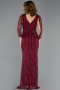 Long Burgundy Stony Evening Dress ABU5475