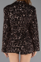 Short Copper Sequined Velvet Party Dress ABK2478
