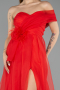 Long Red Evening Dress ABU5528