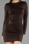 Short Brown Cocktail Dress ABK2484