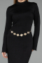 Midi Black Party Dress ABK2485