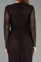 Midi Brown Stony Cocktail Dress ABK2492