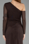 Midi Brown Stony Cocktail Dress ABK2493