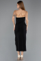 Midi Black Party Dress ABK2495