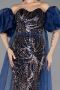 Long Navy Blue Evening Dress ABU5537