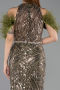 Long Olive Drab Evening Dress ABU5538