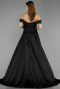 Long Black Beaded Evening Dress ABU5542