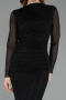 Midi Black Stony Cocktail Dress ABK2492