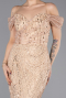 Long Gold Beaded Evening Dress ABU5557