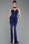 Long Navy Blue Evening Dress ABU5561