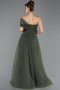Long Olive Drab Evening Dress ABU5528