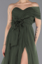 Long Olive Drab Evening Dress ABU5528