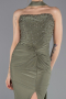 Long Olive Drab Prom Gown ABU5564