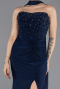 Long Navy Blue Prom Gown ABU5564