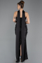 Long Black Beaded Evening Dress ABU5556