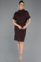 Midi Brown Cocktail Dress ABK2494