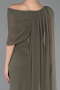 Olive Drab Long Chiffon Evening Dress ABU5418
