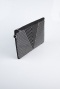 Black-Silver Suede Evening Bag KC414