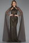 Long Olive Drab Evening Dress ABU5595