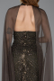 Long Olive Drab Evening Dress ABU5595