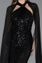 Long Black Evening Dress ABU5595