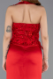 Long Red Satin Evening Dress ABU5601