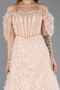 Long Powder Color Evening Dress ABU5611