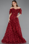 Long Burgundy Evening Dress ABU5611