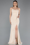 Long Beige Dantelle Evening Dress ABU5614